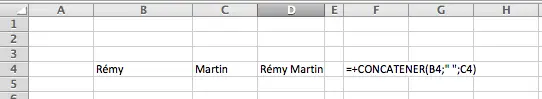 comment regrouper les données de plusieurs cellules excel